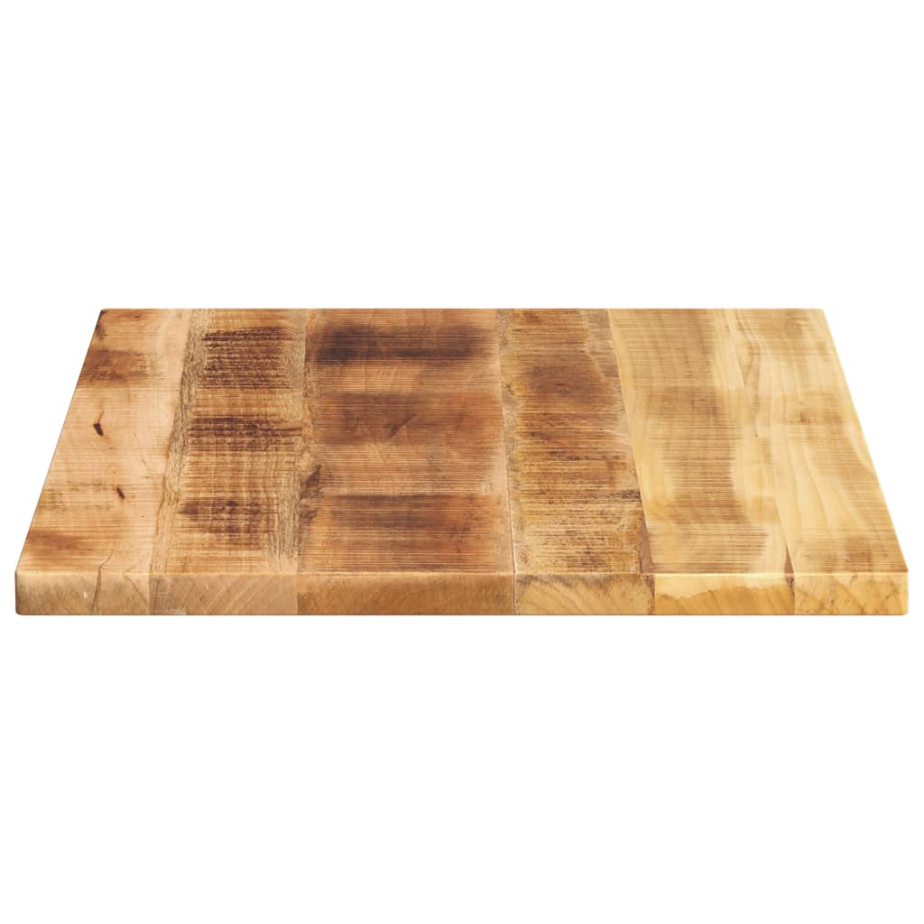 tömör nyers mangófa téglalap alakú asztallap 80x50x2,5 cm