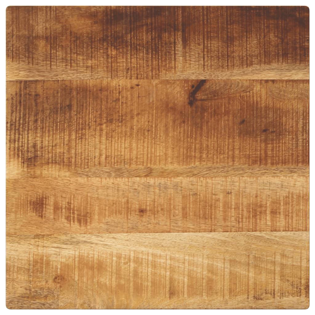 tömör nyers mangófa négyzet alakú asztallap 60x60x2,5 cm
