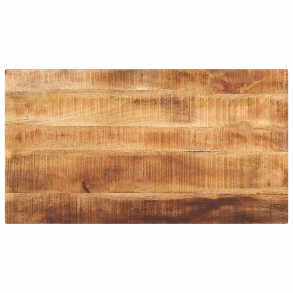 tömör nyers mangófa téglalap alakú asztallap 120x60x1,5 cm