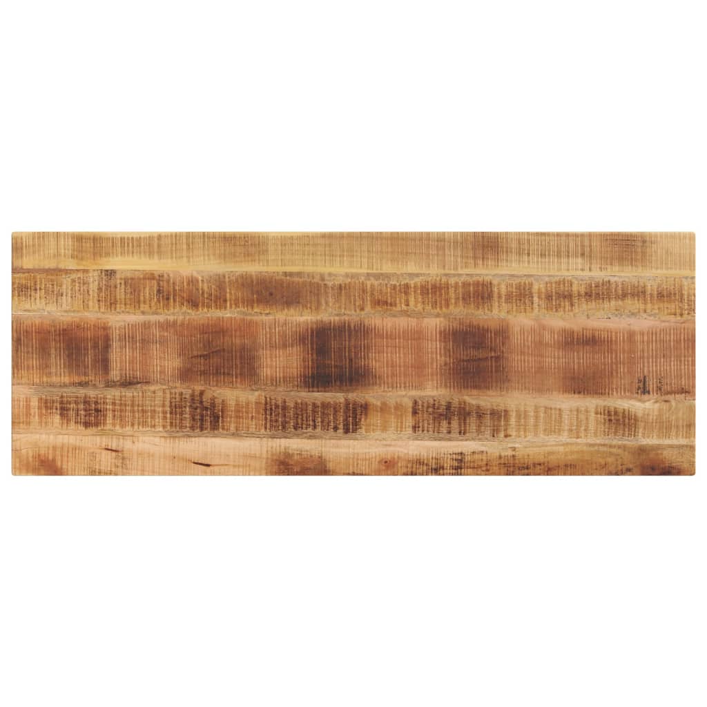 tömör nyers mangófa téglalap alakú asztallap 160x50x3,8 cm