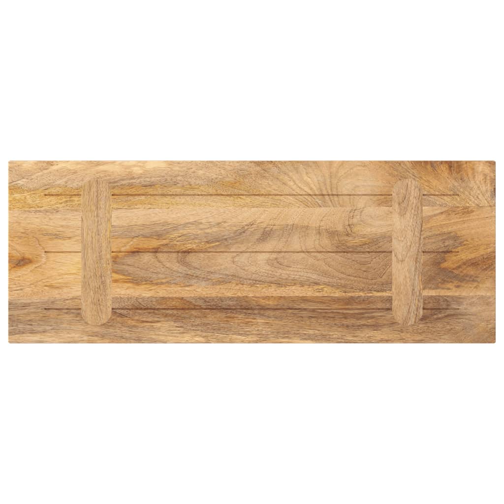 tömör mangófa téglalap alakú asztallap 80x20x2,5 cm