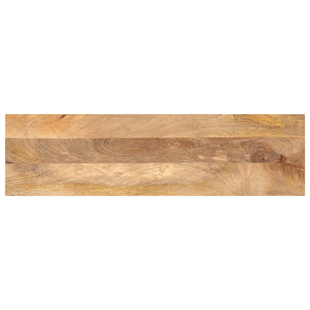 tömör mangófa téglalap alakú asztallap 100x20x2,5 cm
