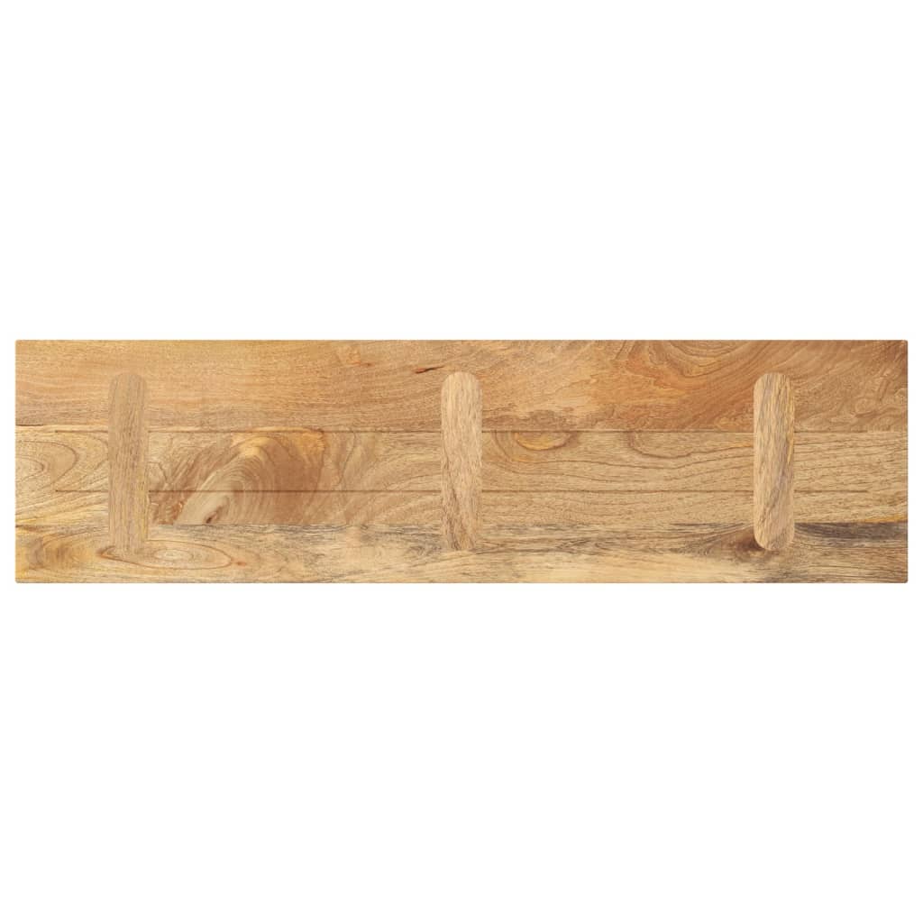 tömör mangófa téglalap alakú asztallap 100x20x2,5 cm