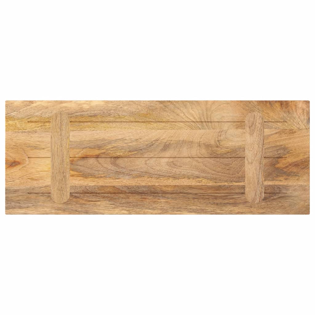 tömör mangófa téglalap alakú asztallap 80x30x2,5 cm