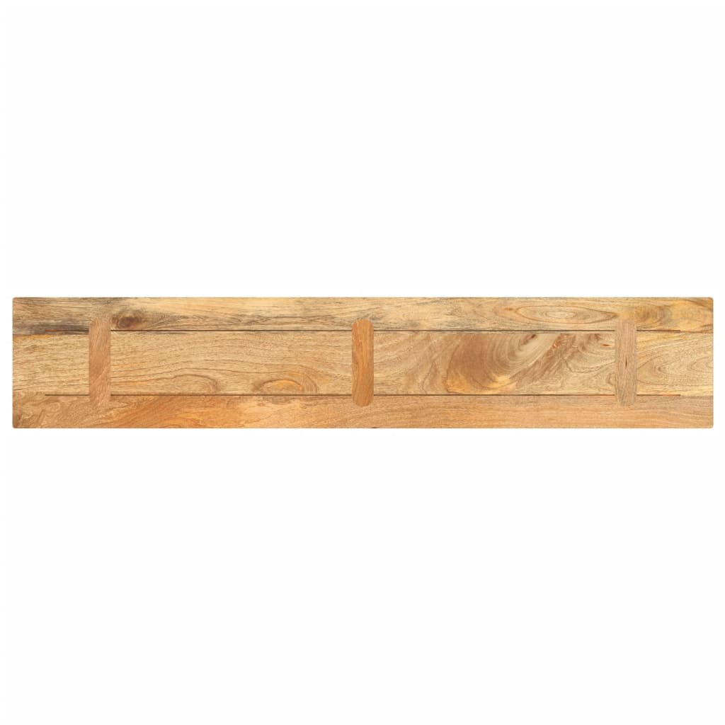 tömör mangófa téglalap alakú asztallap 180x40x2,5 cm