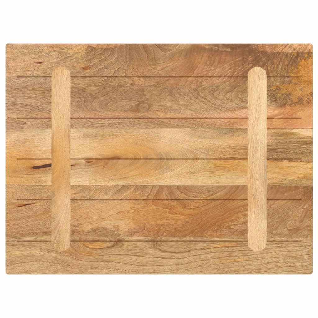 tömör mangófa téglalap alakú asztallap 90x60x2,5 cm