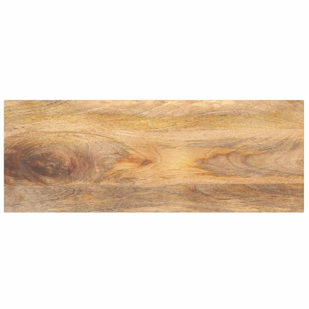 tömör mangófa téglalap alakú asztallap 90x20x3,8 cm