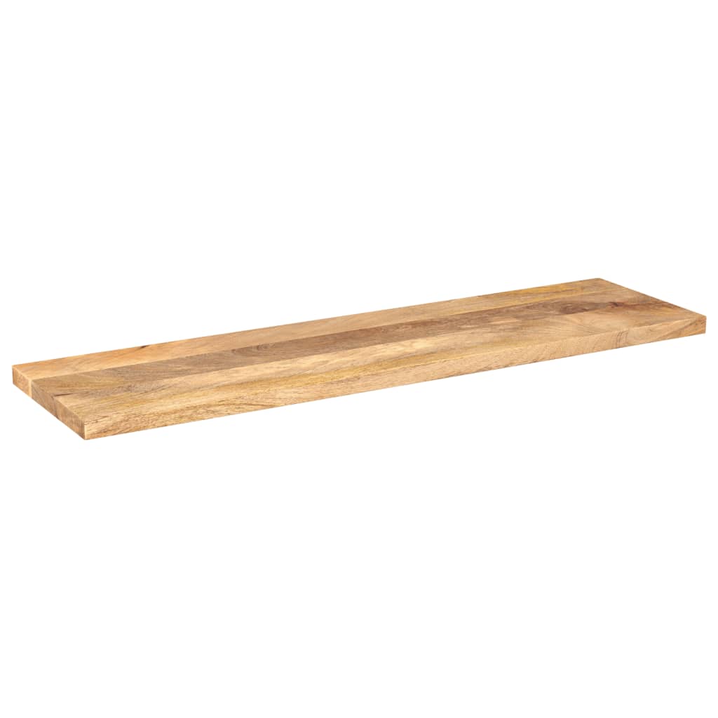 tömör mangófa téglalap alakú asztallap 110x30x3,8 cm