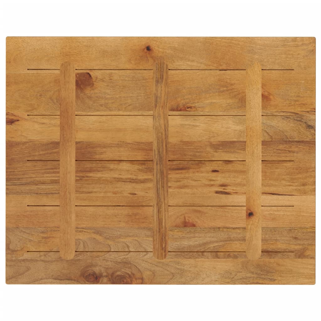 tömör mangófa téglalap alakú asztallap 110x80x2,5 cm