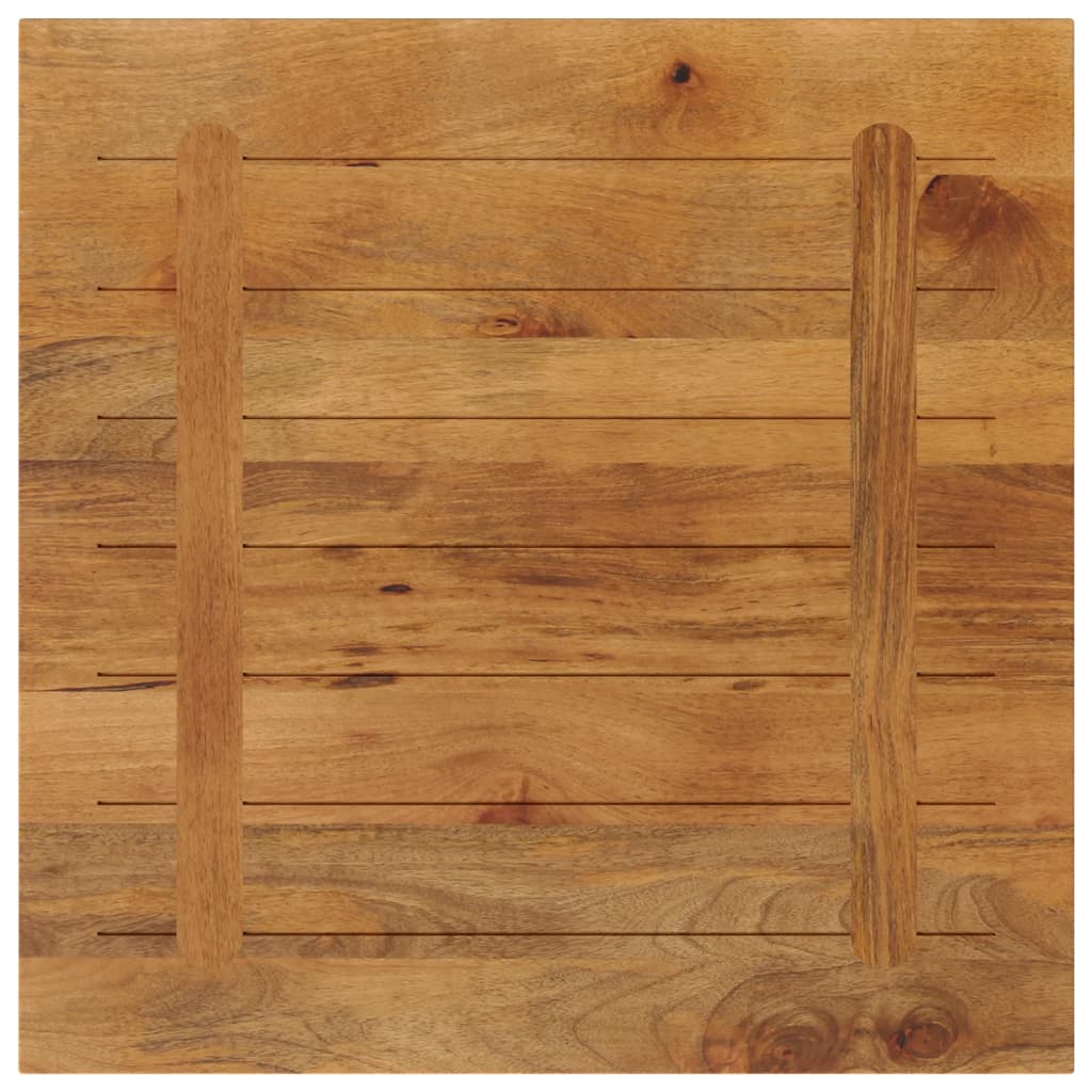 tömör mangófa négyzet alakú asztallap 80x80x3,8 cm