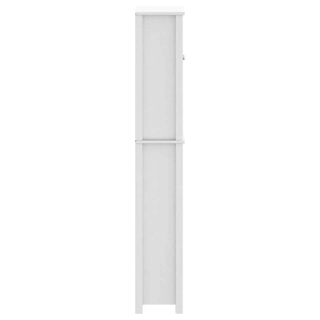 BERG fehér tömör fa WC feletti tároló 60 x 27 x 164,5 cm