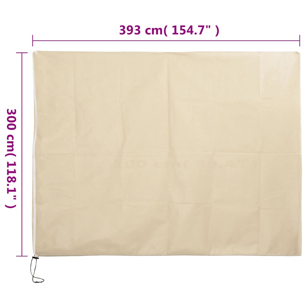 4 db növényvédő huzat cipzárral 70 g/m² 3,93 x 3 m