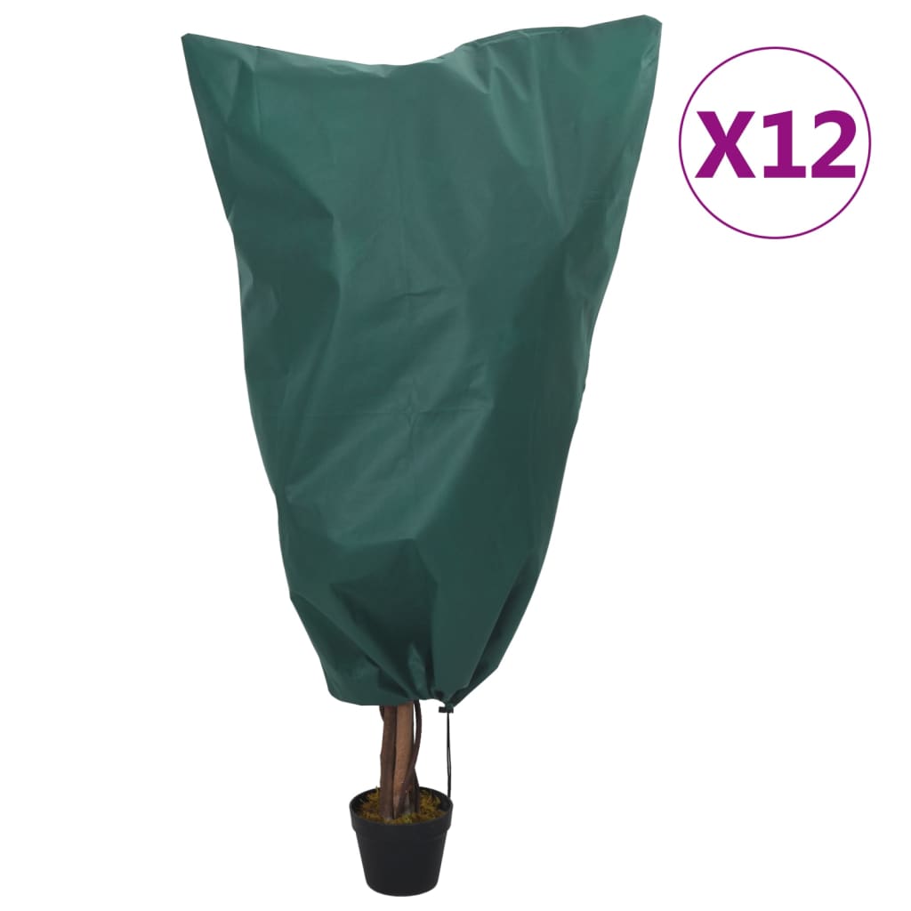 12 db növényvédő huzat zsinórral 70 g/m² 0,8 x 1,2 m