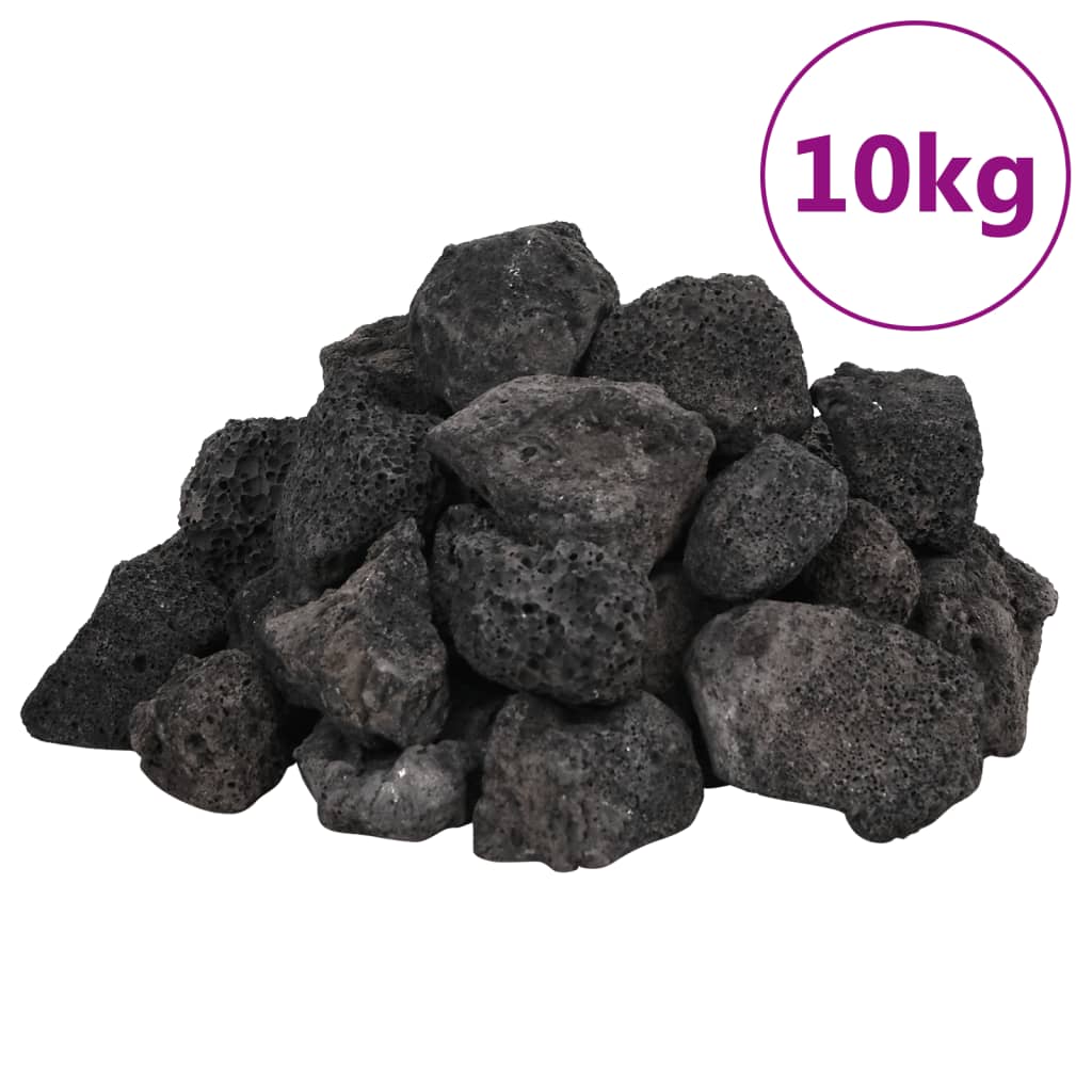 fekete vulkanikus kőzetek 3-5 cm 10 kg