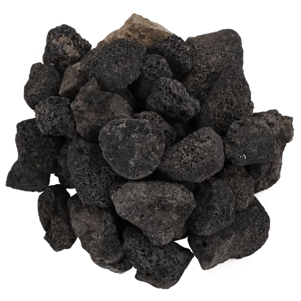 fekete vulkanikus kőzetek 3-5 cm 25 kg