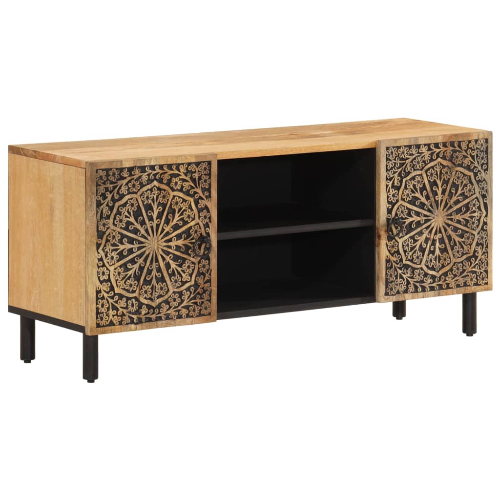 tömör mangófa TV-szekrény 105 x 33 x 46 cm