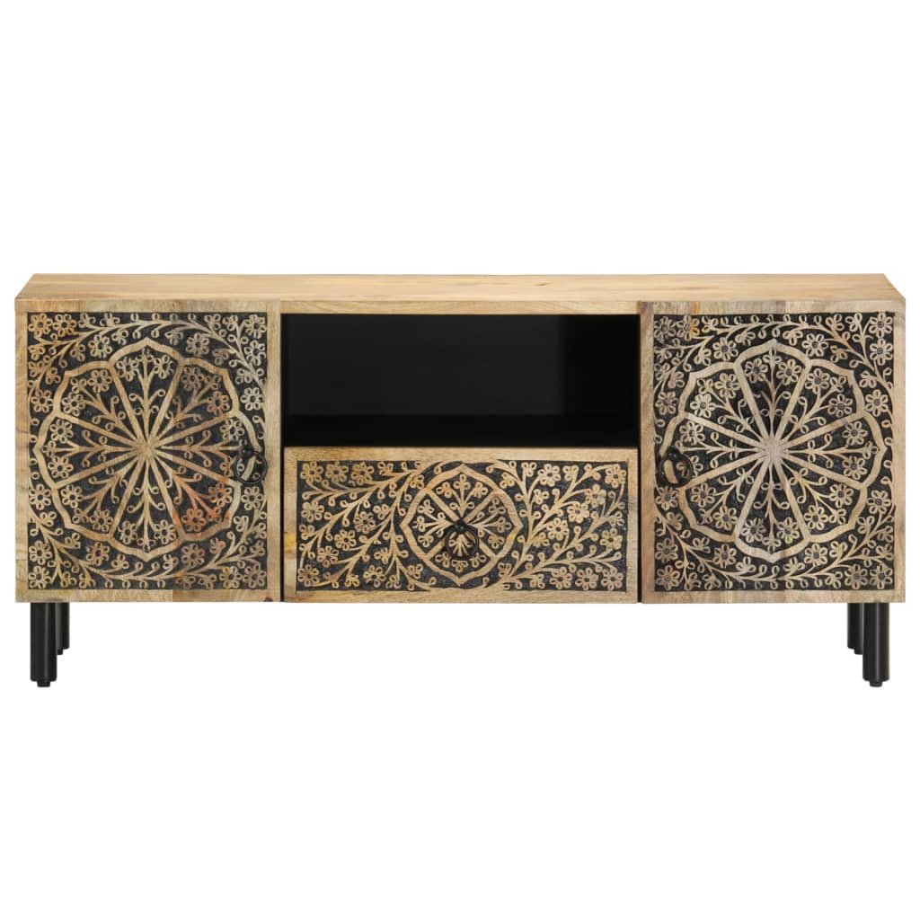 tömör mangófa TV-szekrény 105 x 33 x 46 cm