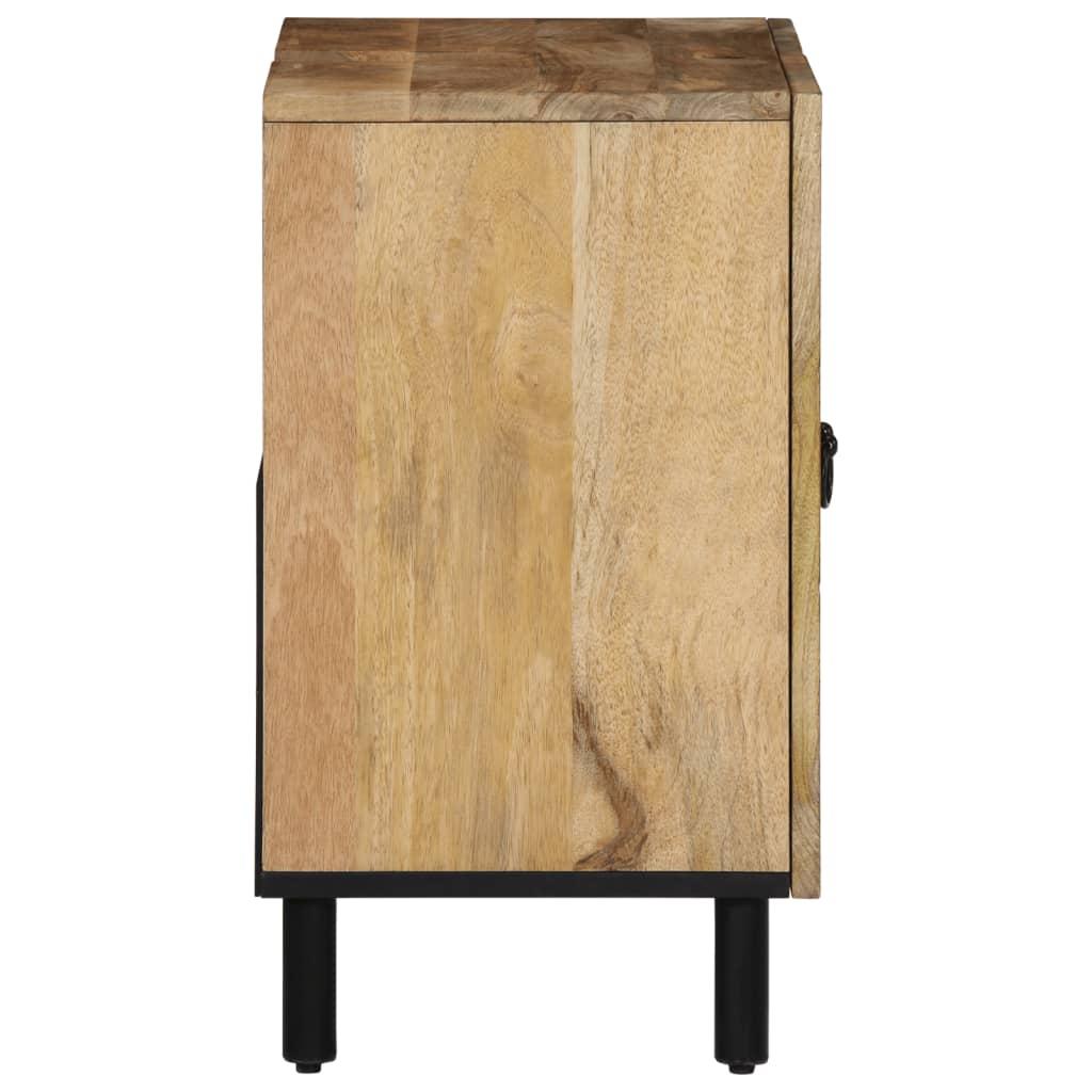 tömör mangófa fürdőszobai mosdószekrény 62 x 33 x 58 cm