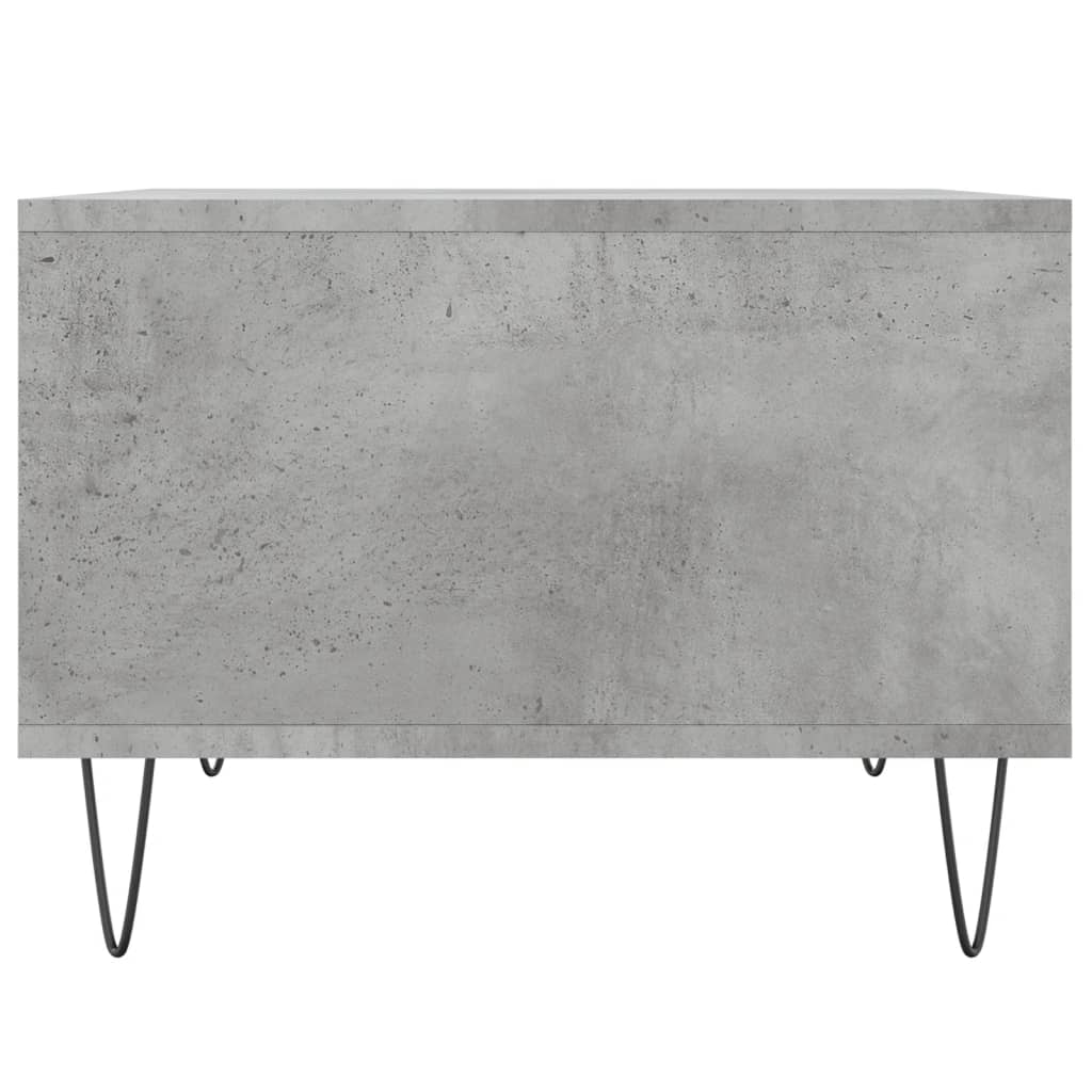 betonszürke szerelt fa dohányzóasztal 60 x 50 x 36,5 cm