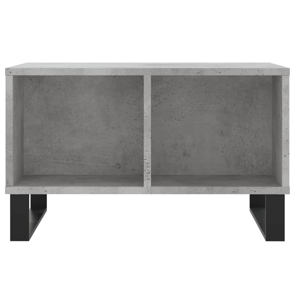 betonszürke szerelt fa dohányzóasztal 60 x 50 x 36,5 cm