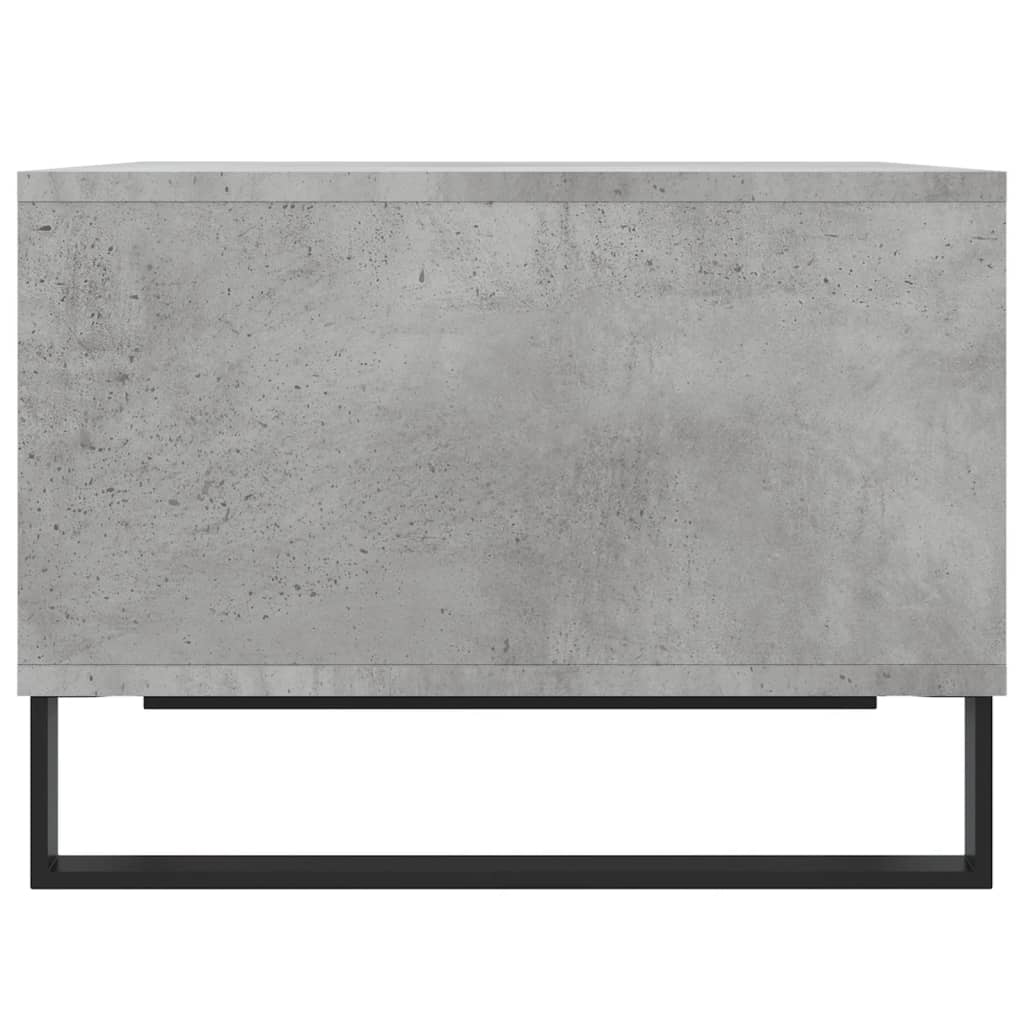 betonszürke szerelt fa dohányzóasztal 60 x 50 x 36,5 cm