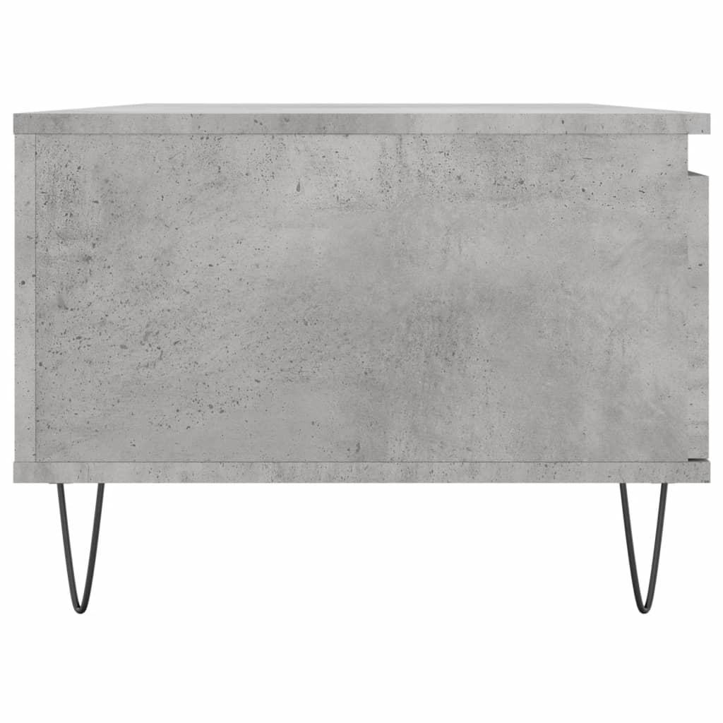 betonszürke szerelt fa dohányzóasztal 90x50x36,5 cm
