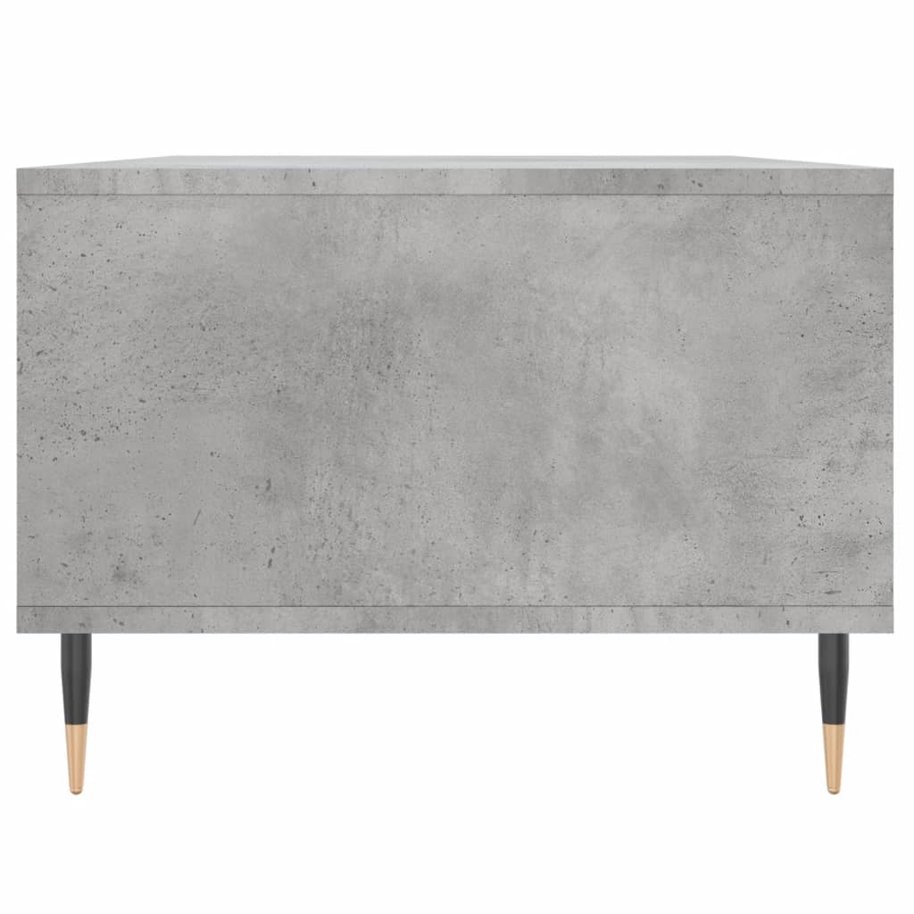 betonszürke szerelt fa dohányzóasztal 90x50x36,5 cm