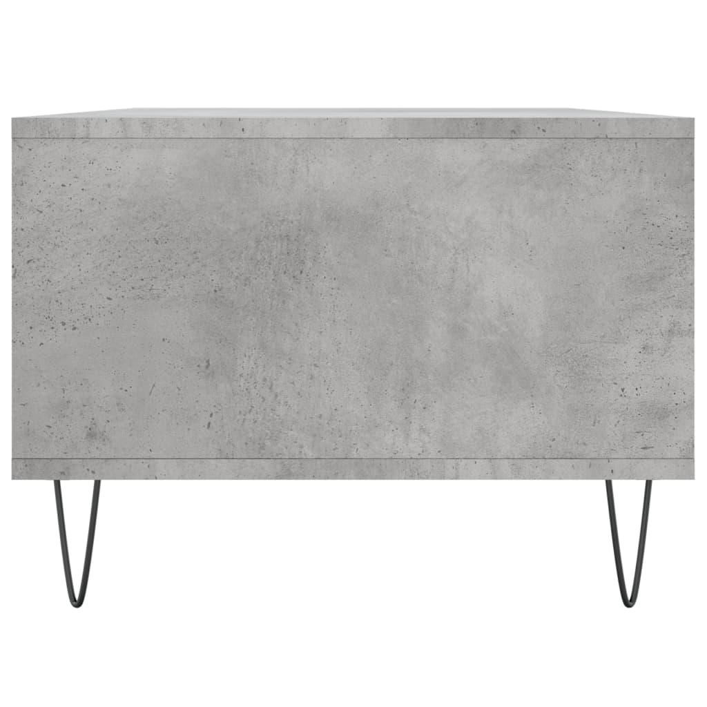 betonszürke szerelt fa dohányzóasztal 90x50x36,5 cm