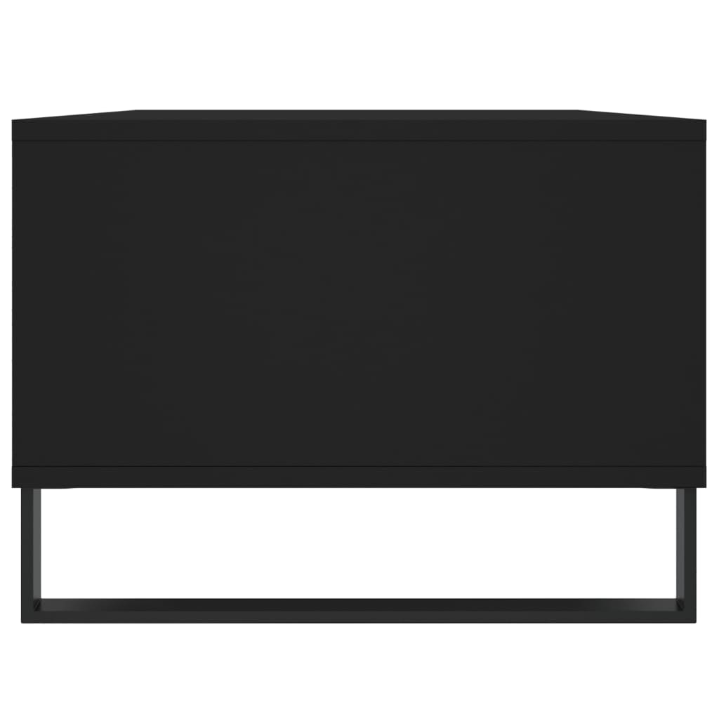 fekete szerelt fa dohányzóasztal 90x50x36,5 cm