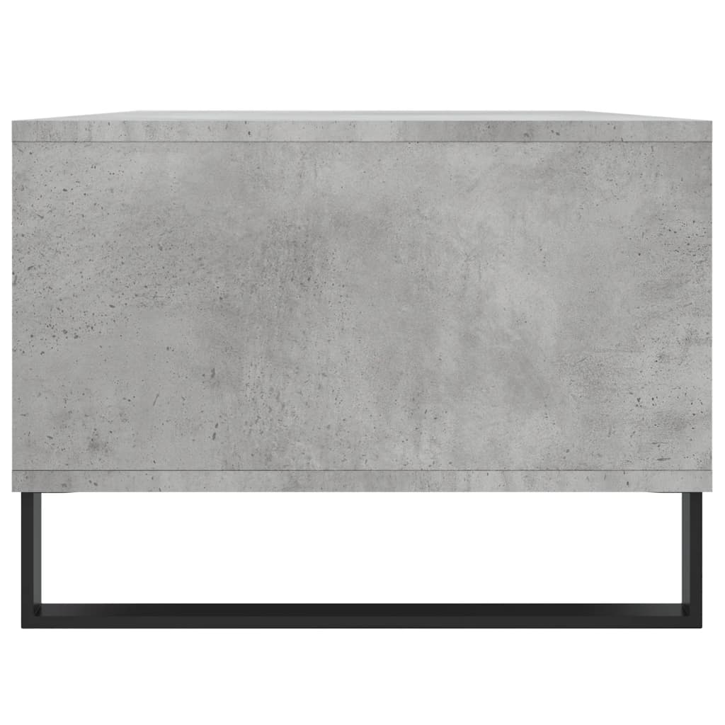 betonszürke szerelt fa dohányzóasztal 90x50x36,5 cm