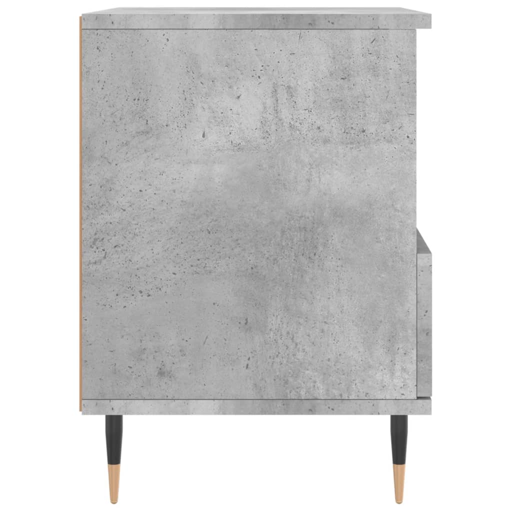 2 db betonszürke szerelt fa éjjeliszekrény 40 x 35 x 50 cm