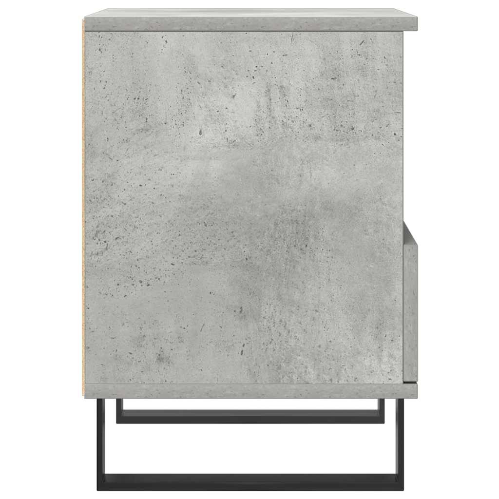 2 db betonszürke szerelt fa éjjeliszekrény 40 x 35 x 50 cm