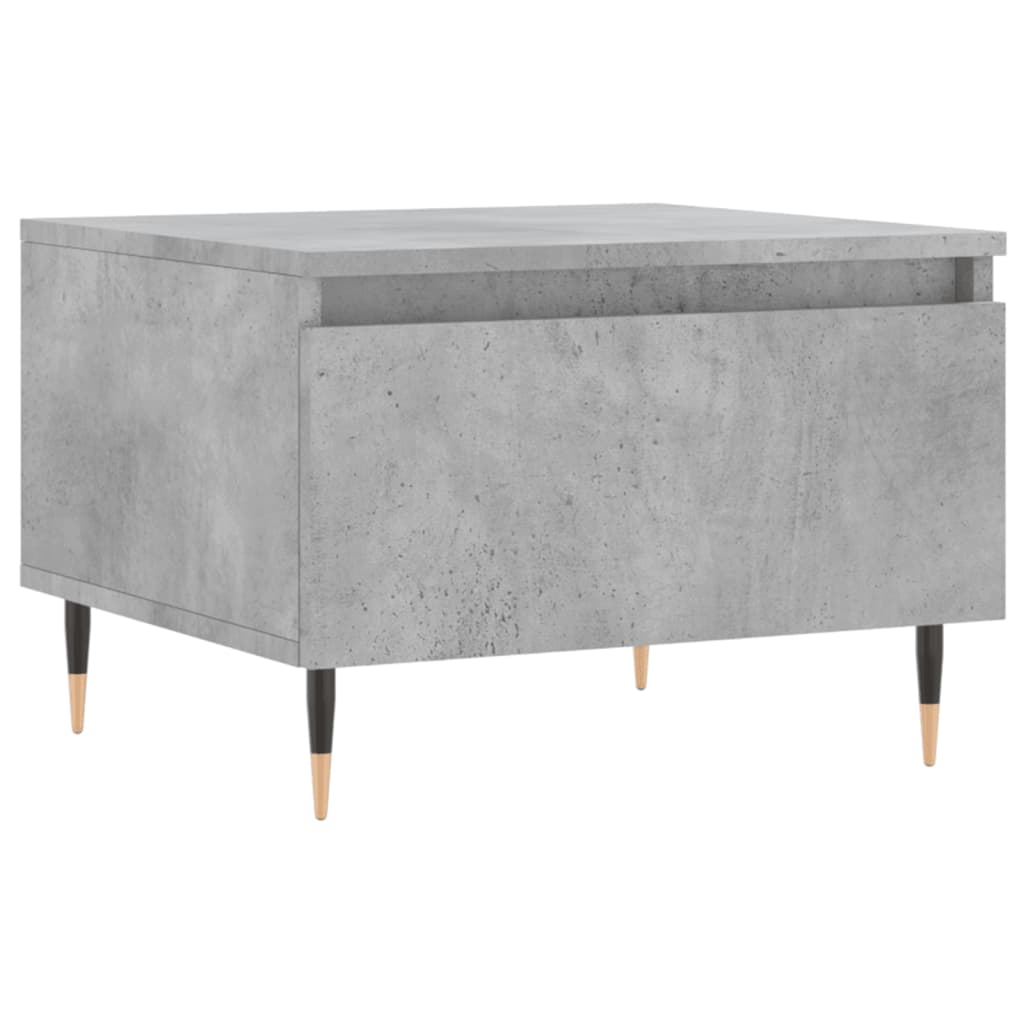 2 db betonszürke szerelt fa dohányzóasztal 50 x 46 x 35 cm