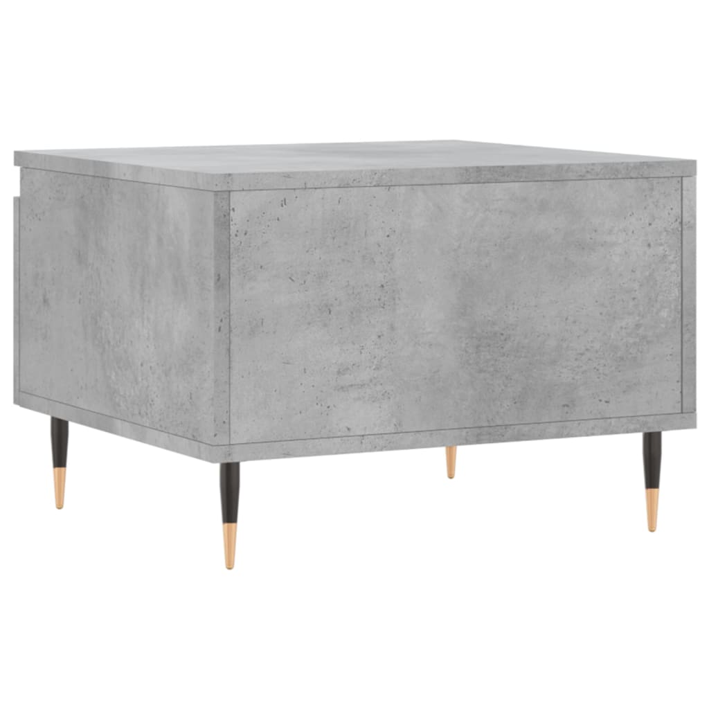 2 db betonszürke szerelt fa dohányzóasztal 50 x 46 x 35 cm