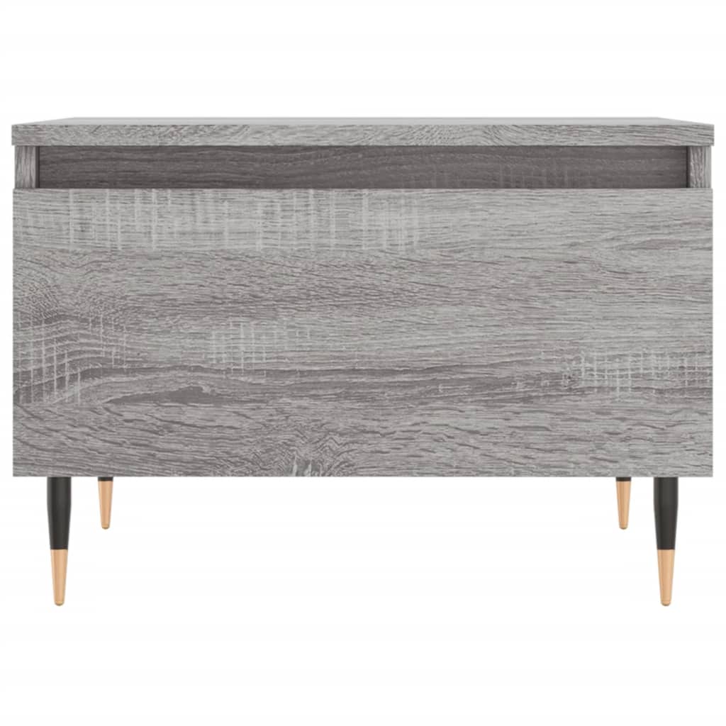 2 db szürke sonoma szerelt fa dohányzóasztal 50 x 46 x 35 cm