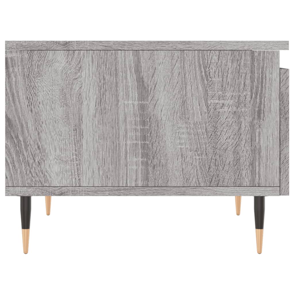 2 db szürke sonoma szerelt fa dohányzóasztal 50 x 46 x 35 cm