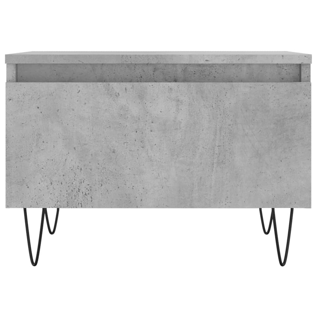 2 db betonszürke szerelt fa dohányzóasztal 50 x 46 x 35 cm