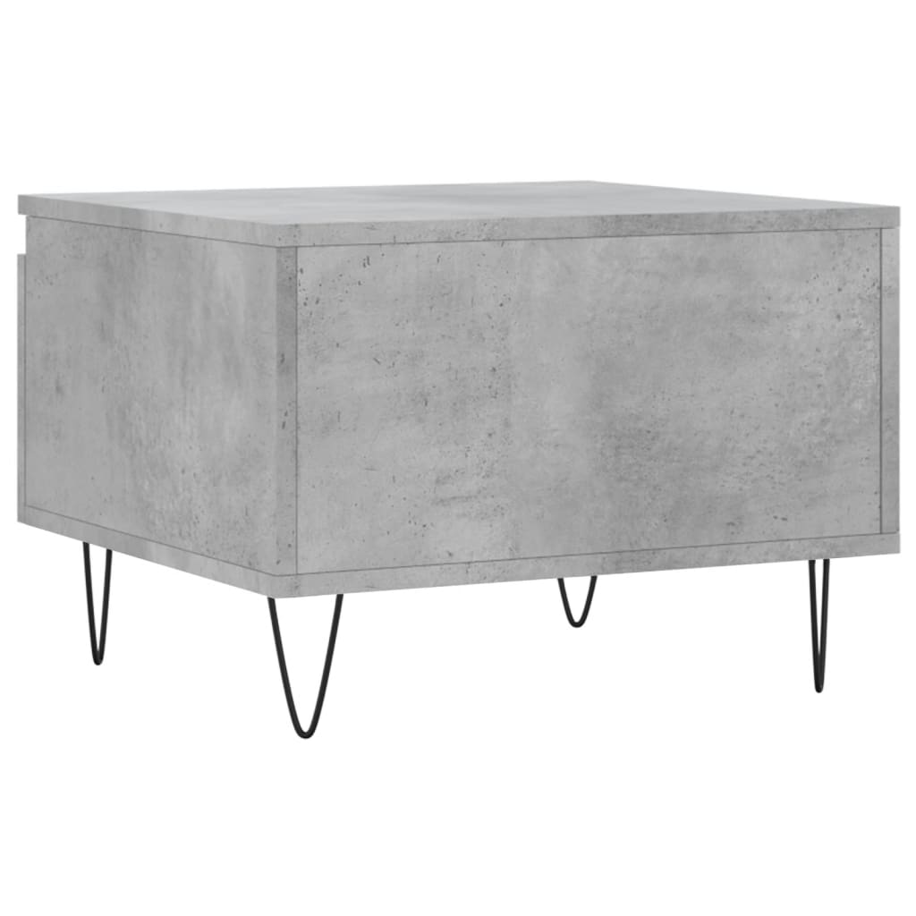 2 db betonszürke szerelt fa dohányzóasztal 50 x 46 x 35 cm