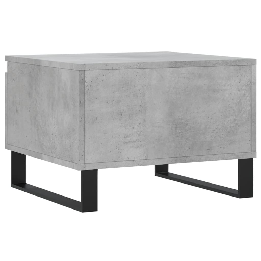 2 db betonszürke szerelt fa dohányzóasztal 50 x 46 x 35 cm