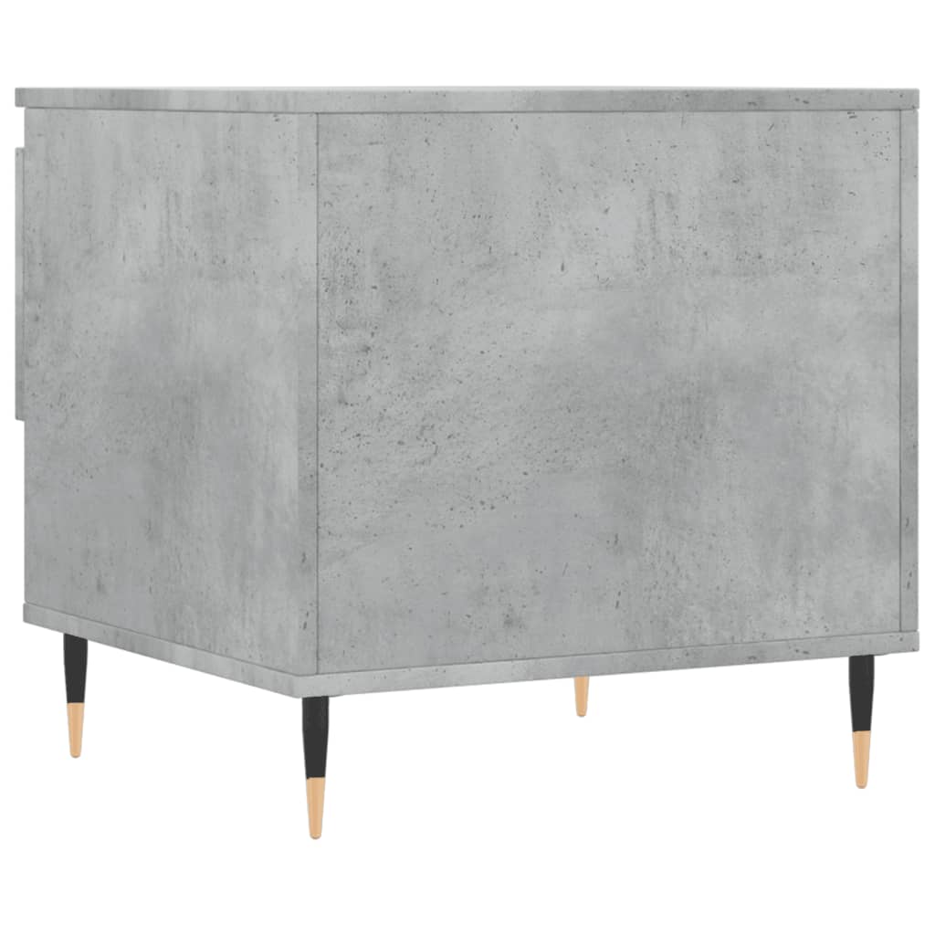 betonszürke szerelt fa dohányzóasztal 50 x 46 x 50 cm