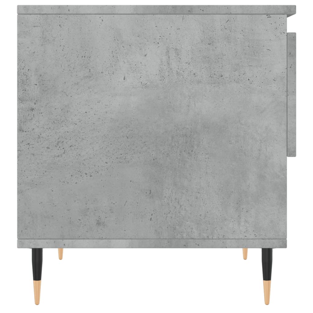 2 db betonszürke szerelt fa dohányzóasztal 50 x 46 x 50 cm