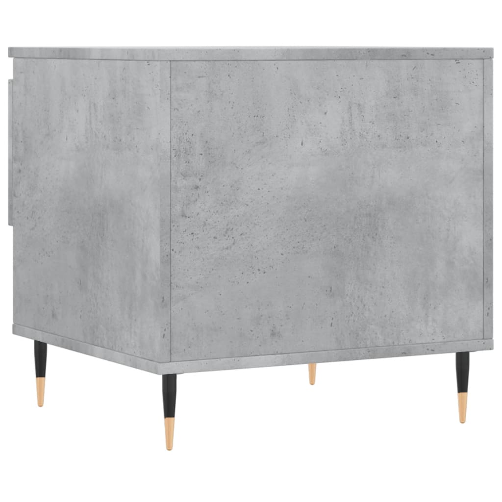 2 db betonszürke szerelt fa dohányzóasztal 50 x 46 x 50 cm