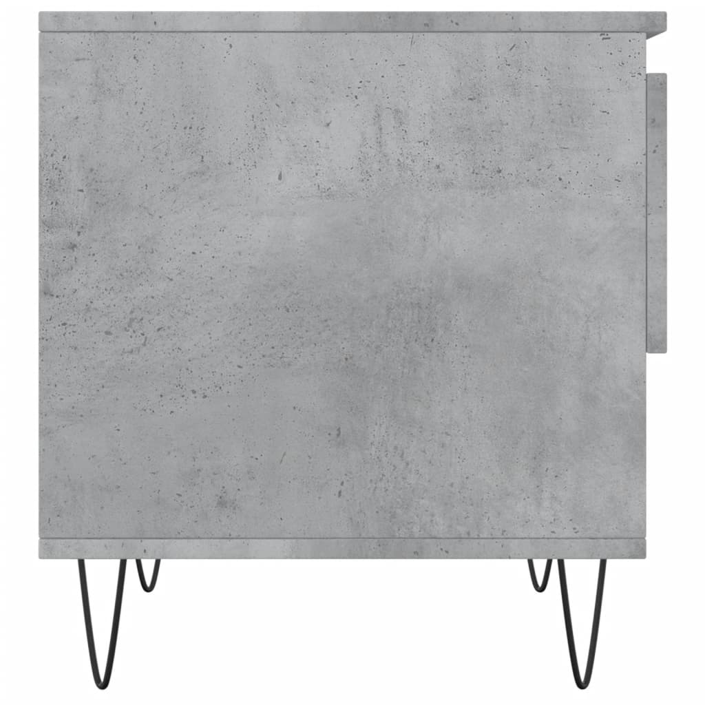 2 db betonszürke szerelt fa dohányzóasztal 50 x 46 x 50 cm