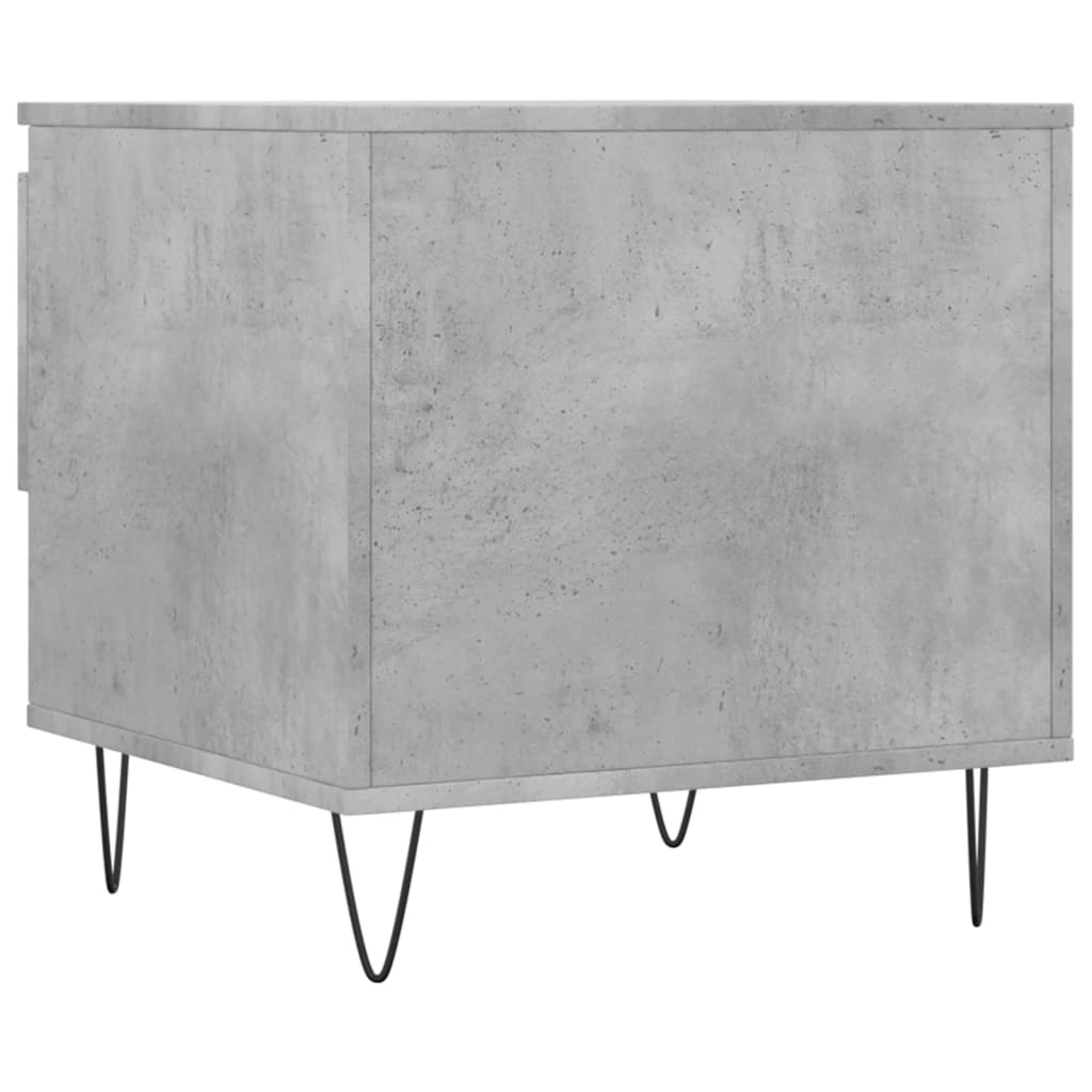 2 db betonszürke szerelt fa dohányzóasztal 50 x 46 x 50 cm
