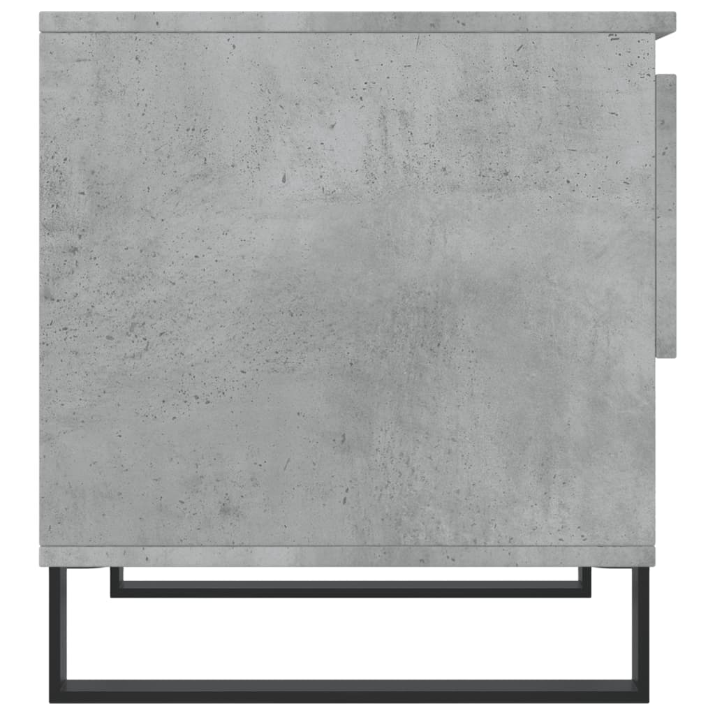 2 db betonszürke szerelt fa dohányzóasztal 50 x 46 x 50 cm