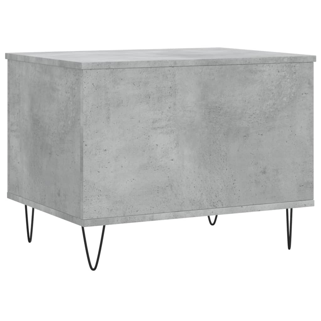 betonszürke szerelt fa dohányzóasztal 60 x 44,5 x 45 cm