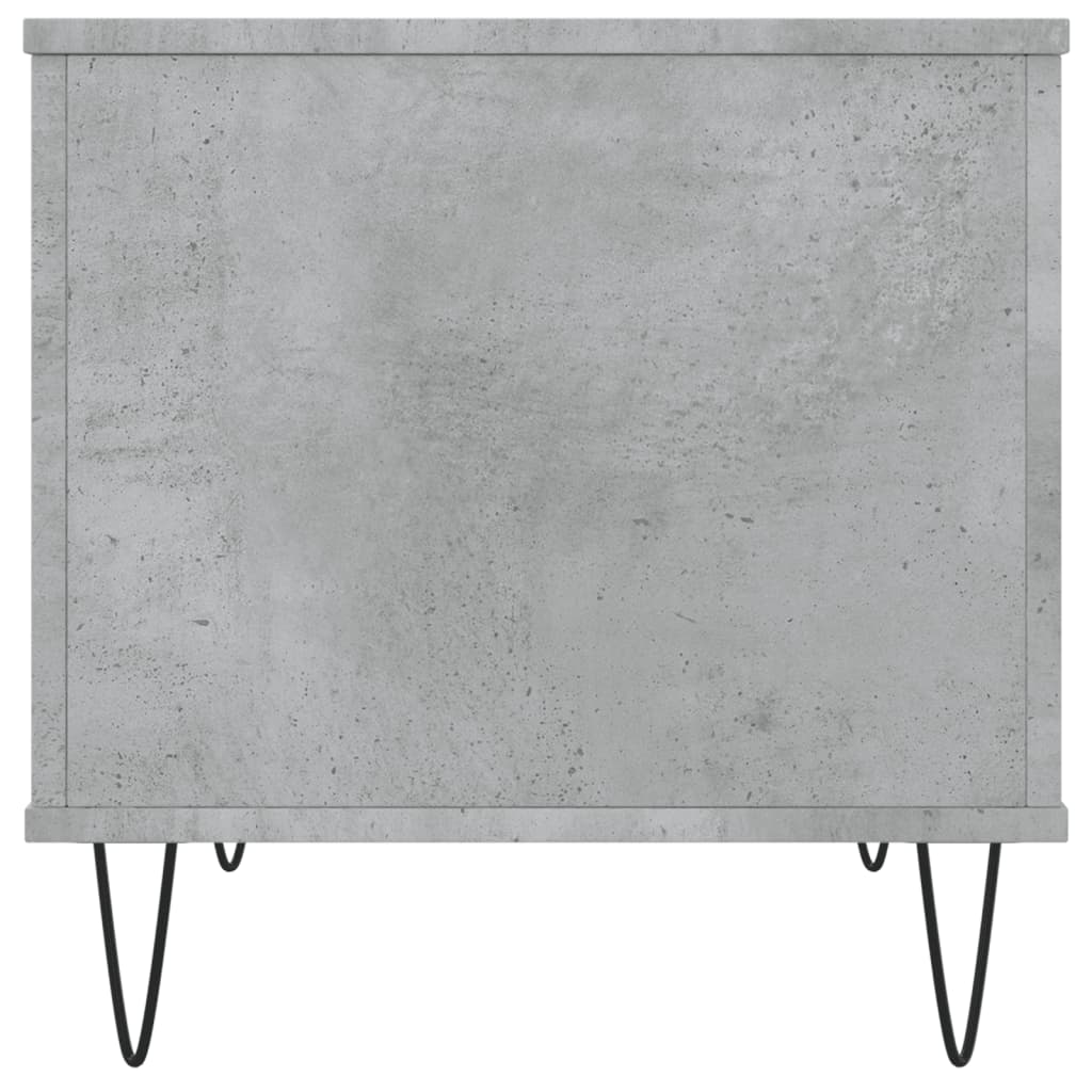 betonszürke szerelt fa dohányzóasztal 60 x 44,5 x 45 cm
