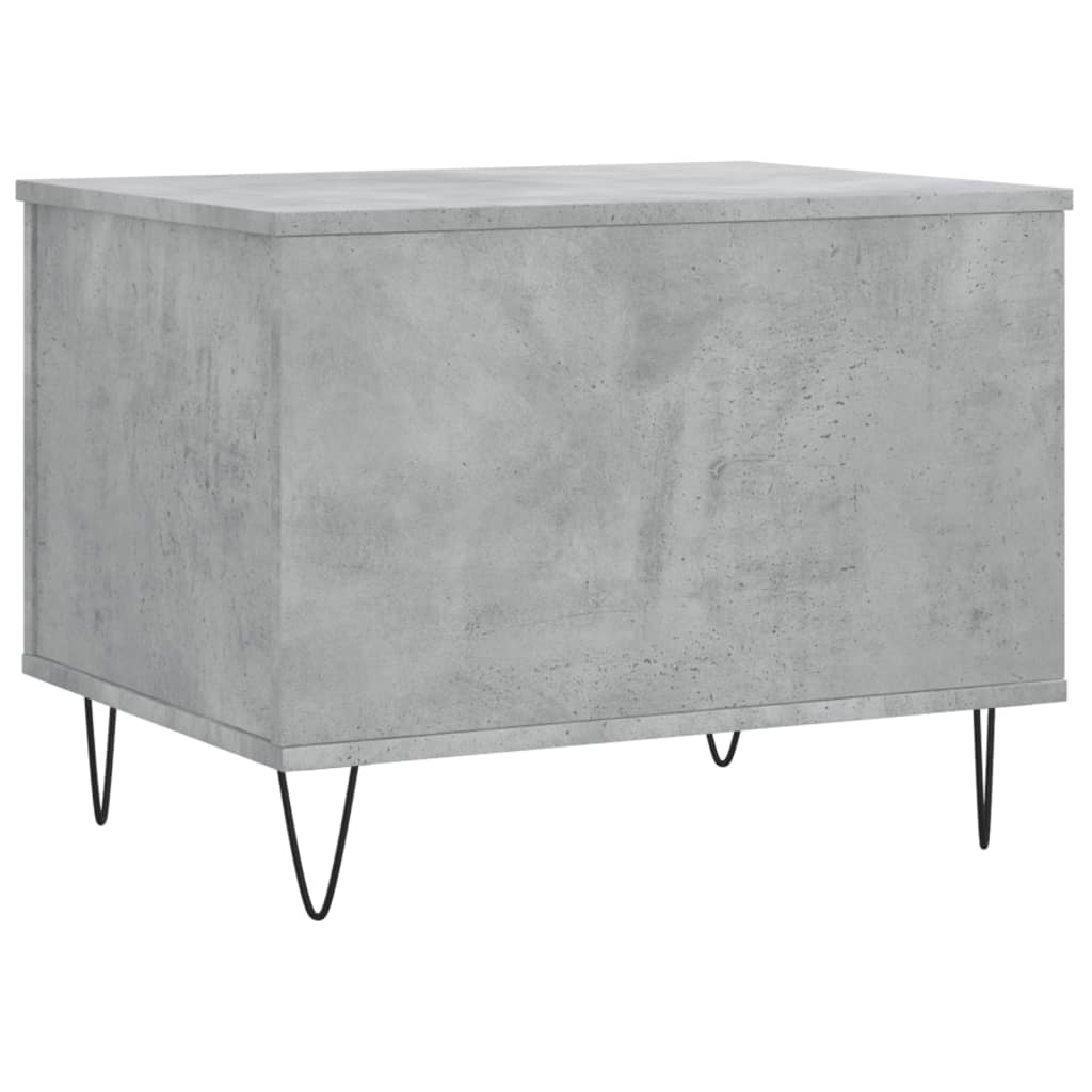 betonszürke szerelt fa dohányzóasztal 60 x 44,5 x 45 cm