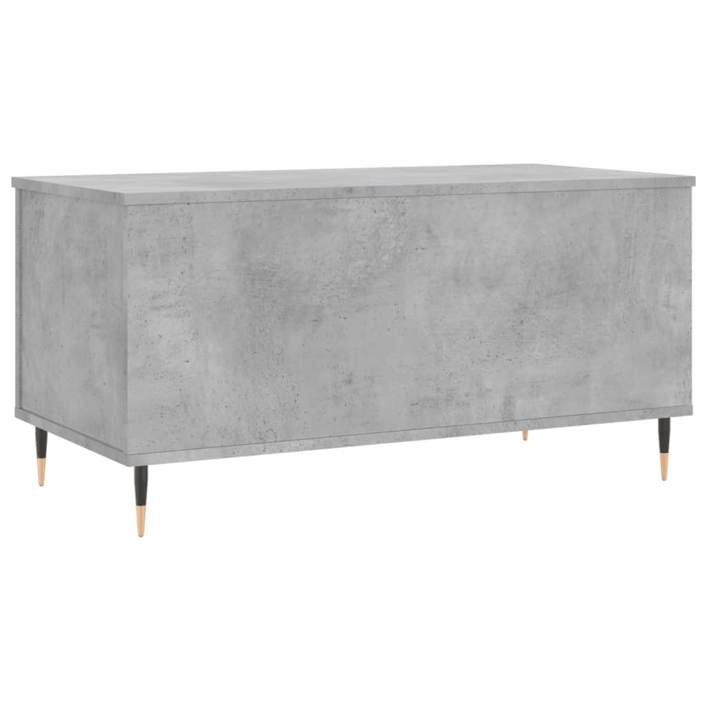 betonszürke szerelt fa dohányzóasztal 90x44,5x45 cm