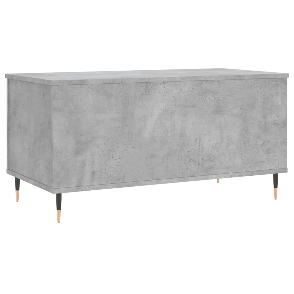 betonszürke szerelt fa dohányzóasztal 90x44,5x45 cm